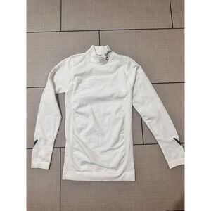 Callaway Womens Golf Long Sleeve Mock Neck Base Layer Top White Size M